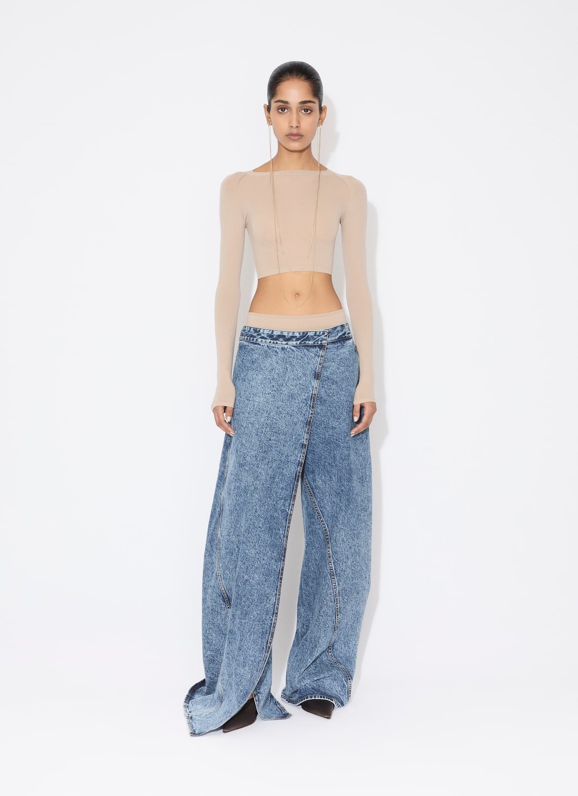 WRAP JEANS ALAÏA BLUE WRAP JEANS